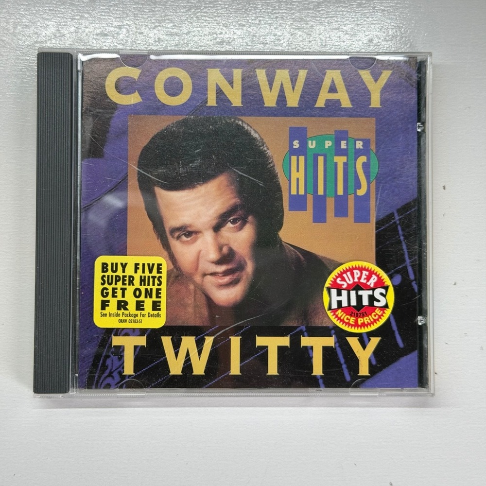 Conway Twitty Super Hits CD 1994 Country Legacy Epic EK 57841 Hello Darlin